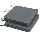 Outsunny 45 x 45cm Replacement Garden Seat Cushion Pad with Ties, Dark Grey