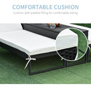 Outsunny 3 Pack Rattan Wicker Adjustable Lounge Chair w/ Cushions Set, Black