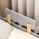 ZONEKIZ Toddler bed w/ Star and Moon Patterns, for Ages 3-6 Years - Grey