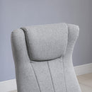 HOMCOM Recliner and Ottoman Thick Padded Cushion Adjustable Back Light Grey