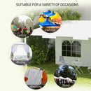 Outsunny 3 x 4 m Garden Gazebo Outdoor Canopy Marquee Party Tent White