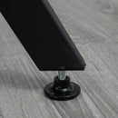 HOMCOM Small Kitchen Table with Black Steel Legs Dining Desk for Living Room