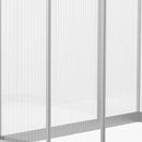 Outsunny 6x6ft Aluminium Greenhouse with/ Door Window Galvanized Base PC Panel