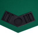 HOMCOM 1.2m/48" Foldable Poker Table Top - 8 Players - Blackjack - Chip - Trays