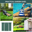 Outsunny 7 x 4ft Outdoor Garden Storage Shed for Backyard Patio Green