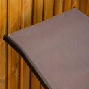 Outsunny Folding Lounge Chair, Outdoor Chaise Lounge for Beach, Poolside, Brown