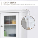 HOMCOM Kitchen Cupboard Storage Cabinet with Drawer, Doors and Shelves, White