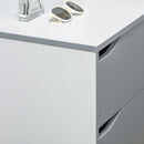 HOMCOM Chest of Drawers, 3 Drawer Unit Storage Organiser for Bedroom, Grey