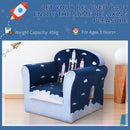 HOMCOM Children Chair Armchair Single Sofa Seat Kids Furniture 3 Years+ 45kg