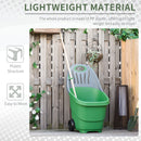 Outsunny Multi Purpose Garden Cart Barrow w/ Handle Wheels, Gardening Tasks, 60L