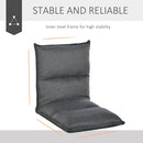 HOMCOM Foldable Padded Sofa with Adjustable Backrest Thick Seat Cushion Lounge