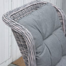 Outsunny 4 PCs Outdoor Rattan Sofa Set, Patio Garden Wicker Sectional Sofa Set