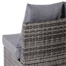 Outsunny 5PCS Garden Rattan Wicker Sofa Outdoor Patio Furniture Set w/ Pillow