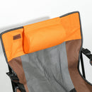 Outsunny Foldable Camping Chair w/ Footrest, Adjustable Backrest, Bag, Coffee