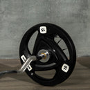 SPORTNOW Olympic Weight Plates for 2'' Barbell Bar with Tri Grips, 2 x 15kg