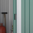 Outsunny 6ft x 3ft Metal Shed Garden Shed w/ Double Door & Air Vents, Green