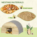 PawHut Wooden Hedgehog House Hibernation Home, for Gardens, 40 x 30.2 x 23.5 cm