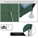 Outsunny Garden Hexagonal Gazebo Patio Outdoor Canopy Patio Party Tent Green