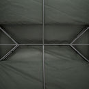 Outsunny 3x4m Gazebo Replacement Roof Canopy 2 Tier Top UV Cover Patio Deep Grey