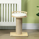 PawHut 52cm Kitty Activity Centre w/ Bed, Jute Scratching Post