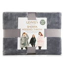 Lewis's Sherpa Fleece Lined Hooded Throw Unisex - One Size