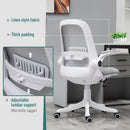 Vinsetto Desktop Chair Ergonomic Swivel Office Chair Breathable Fabric Computer Rocker with Liftable Armrest Home Office For 120-175cm/4'-6' Grey