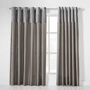 Olivia Eyelet Curtains - Velvet Top - Silver