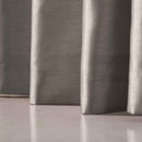 Olivia Eyelet Curtains - Velvet Top - Silver