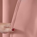 Lewis's Eclipse Blackout Eyelet Curtains - Blush Pink
