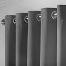 Lewis's Eclipse Blackout Eyelet Curtains - Grey