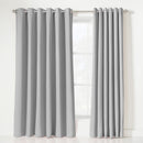 Lewis's Eclipse Blackout Eyelet Curtains - Silver