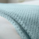 Lewis's Super Soft Waffle Throw - Duck Egg