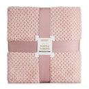 Lewis's Super Soft Waffle Throw - Blush