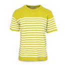 Ladies Stripe Sweater - Lime Green