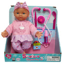 Uneeda Doll Sweetums Doctor Play Set with Doctor Accessories 13"