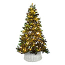 Christmas Workshop Willow Tree Skirt Folding Style - White Willow