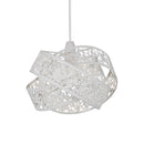 Light Shade 3 Layer Ball Fretwork - Matt White