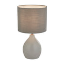 Table Lamp with Copper Riser - Grey