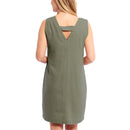 Ladies Linen Shift Dress - Khaki