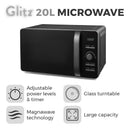 Tower Glitz Digital Microwave 800w - Black