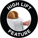 Russell Hobbs Honeycomb 2 Slice Toaster - White
