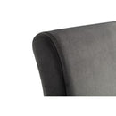 Capri Bed With Drawers Dark Grey Velvet Super King180cm