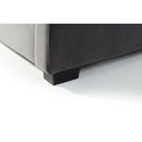 Capri Bed With Drawers Dark Grey Velvet King 150cm