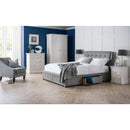 Fullerton King Bed with 4 Drawers 150cm Grey