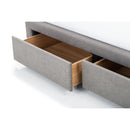 Fullerton King Bed with 4 Drawers 150cm Grey