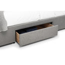 Fullerton King Bed with 4 Drawers 150cm Grey