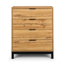 Bali Chest of Drawers 4 Drawer Oak 80cm