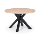 Berwick Dining Round Table 1.2m Oak & Black