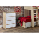 Jupiter Chest of 4 Drawers 80cm Oak & White