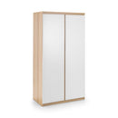 Jupiter Wardrobe with 2 Doors 190cm Oak & White